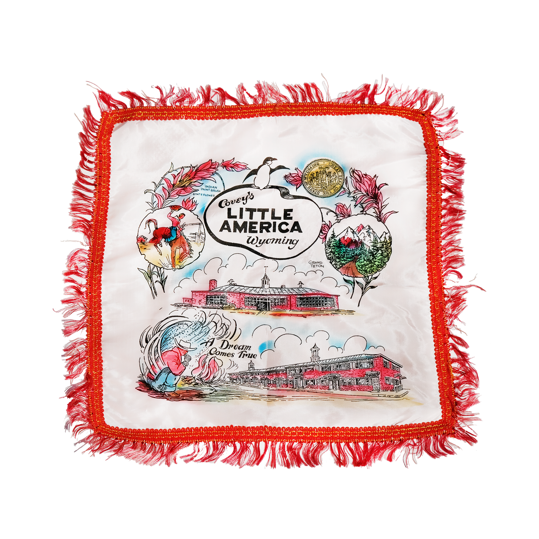 Wyoming Souvenir Tapestry + Pillow Case